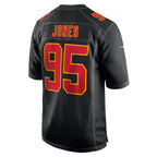Kooe KC.Chiefs #95 Chris Jones Player Black Fashion Game Stitched Jerseys