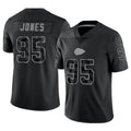 Kooe KC.Chiefs #95 Chris Jones Player Black RFLCTV Limited Stitched Jerseys