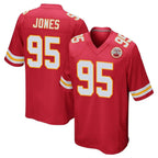 Kooe KC.Chiefs #95 Chris Jones Player Red Home Game Stitched Jerseys