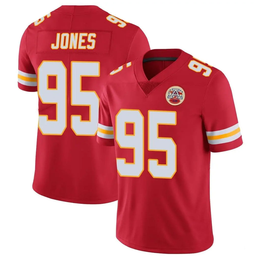 Kooe KC.Chiefs #95 Chris Jones Player Red Limited Vapor Untouchable Home Game Stitched Jerseys