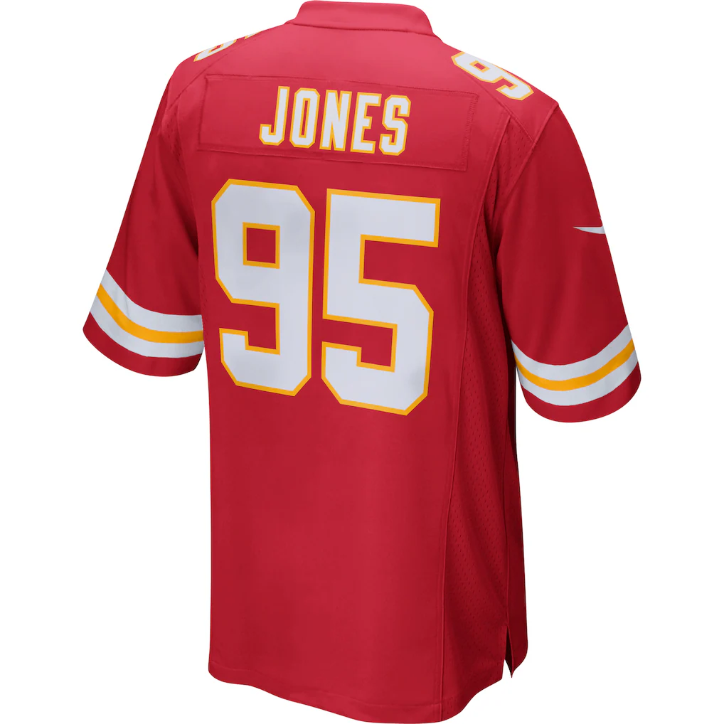 Kooe KC.Chiefs #95 Chris Jones Red Game Stitched Jerseys