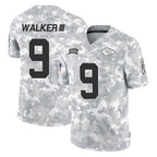 Kooe KC.Chiefs #9 Kenneth Walker III Player Arctic Camo Salute To Service Limited Game Stitched Jerseys