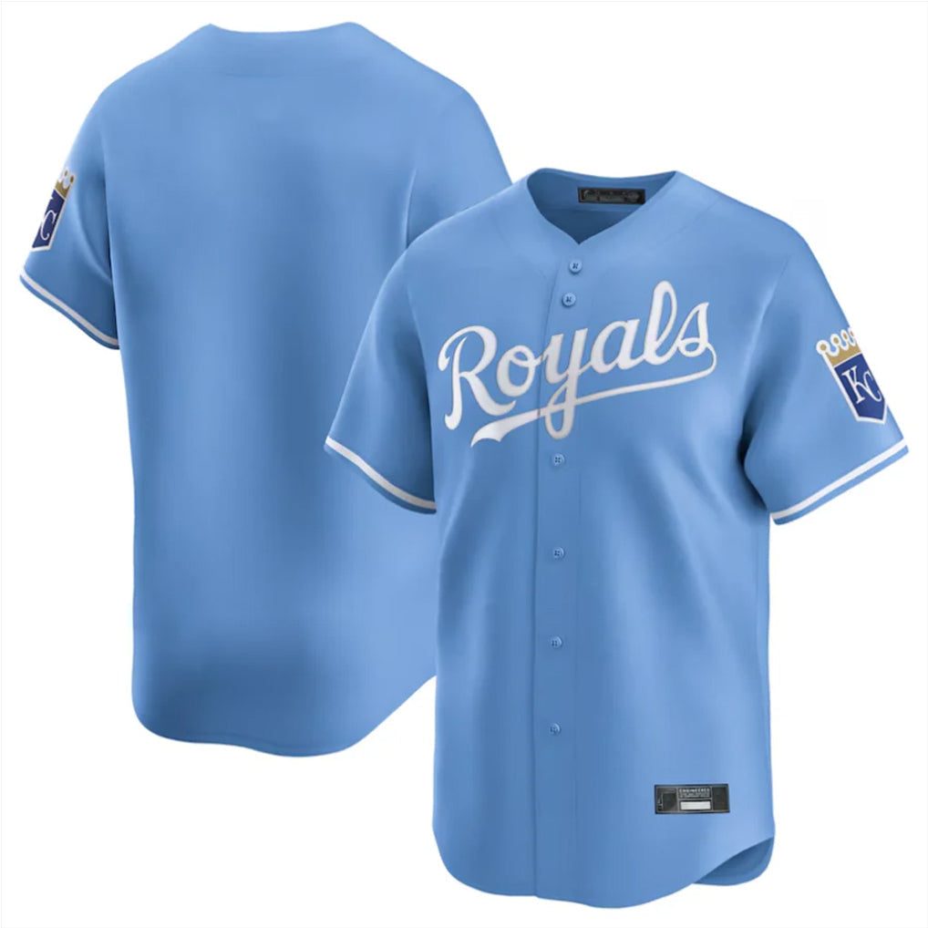 Kooe KC.Royals Light Blue Alt Limited Home Blank Player Stitched Jerseys