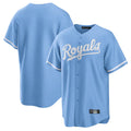 Kooe KC.Royals Light Blue Home Game Blank Player Stitched Jerseys