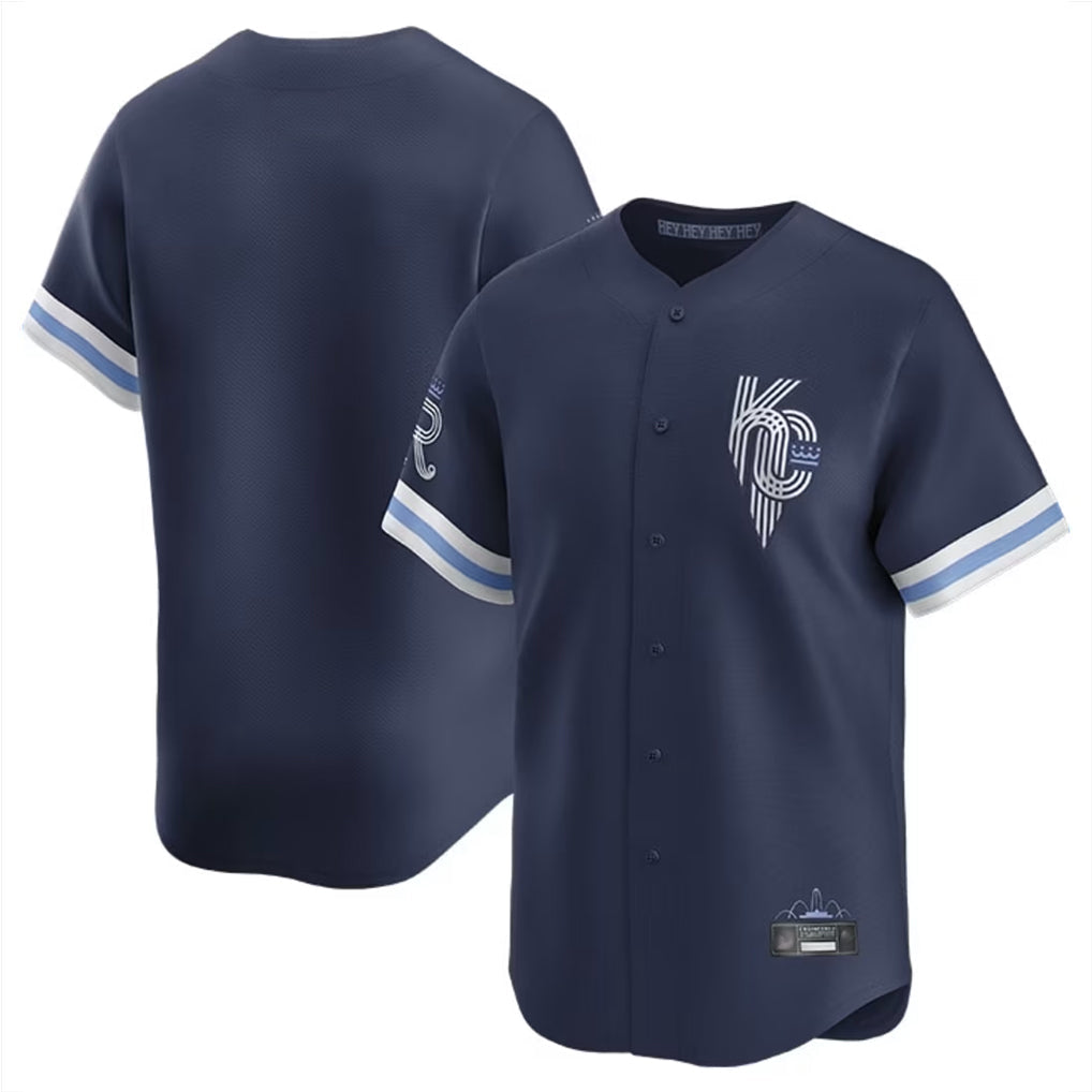 Kooe KC.Royals Navy City Connect Limited Home Blank Player Stitched Jerseys
