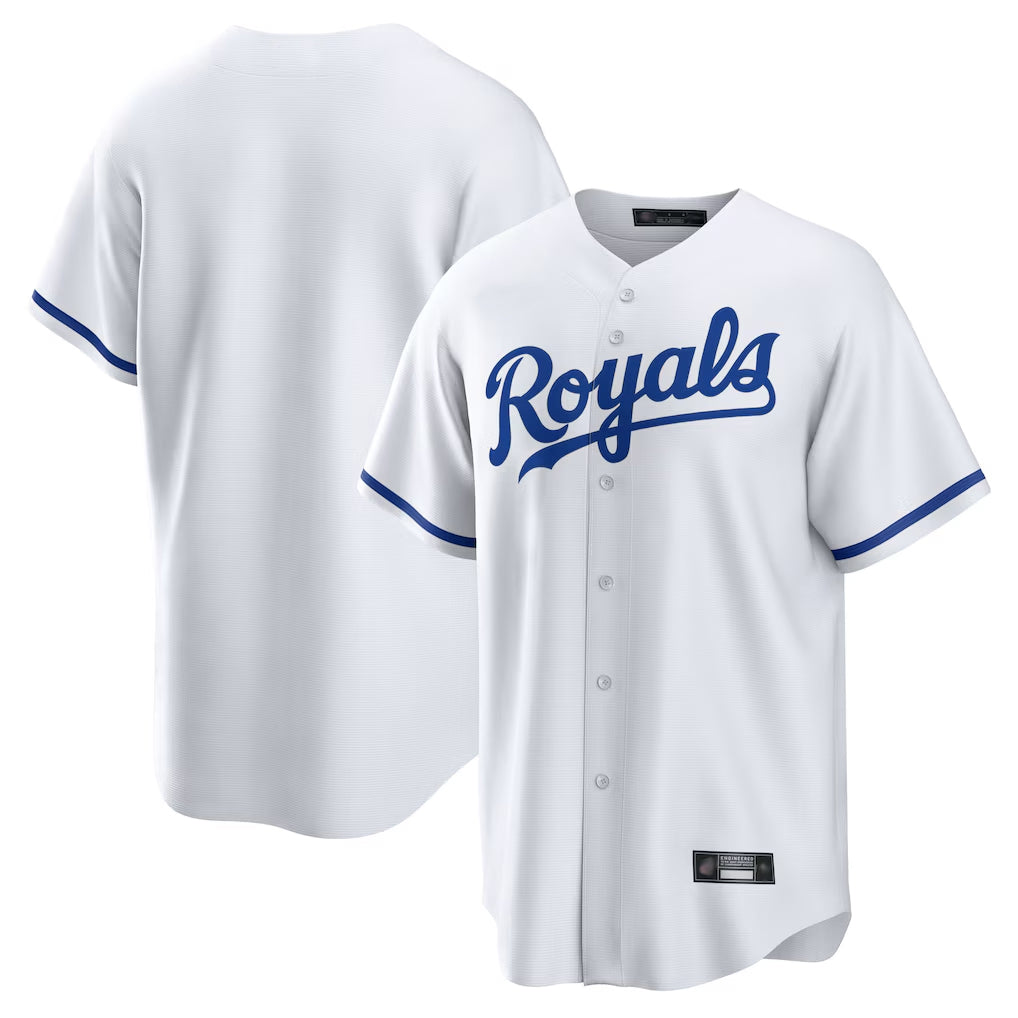Kooe KC.Royals Player White Home Game Blank Player Stitched Jerseys