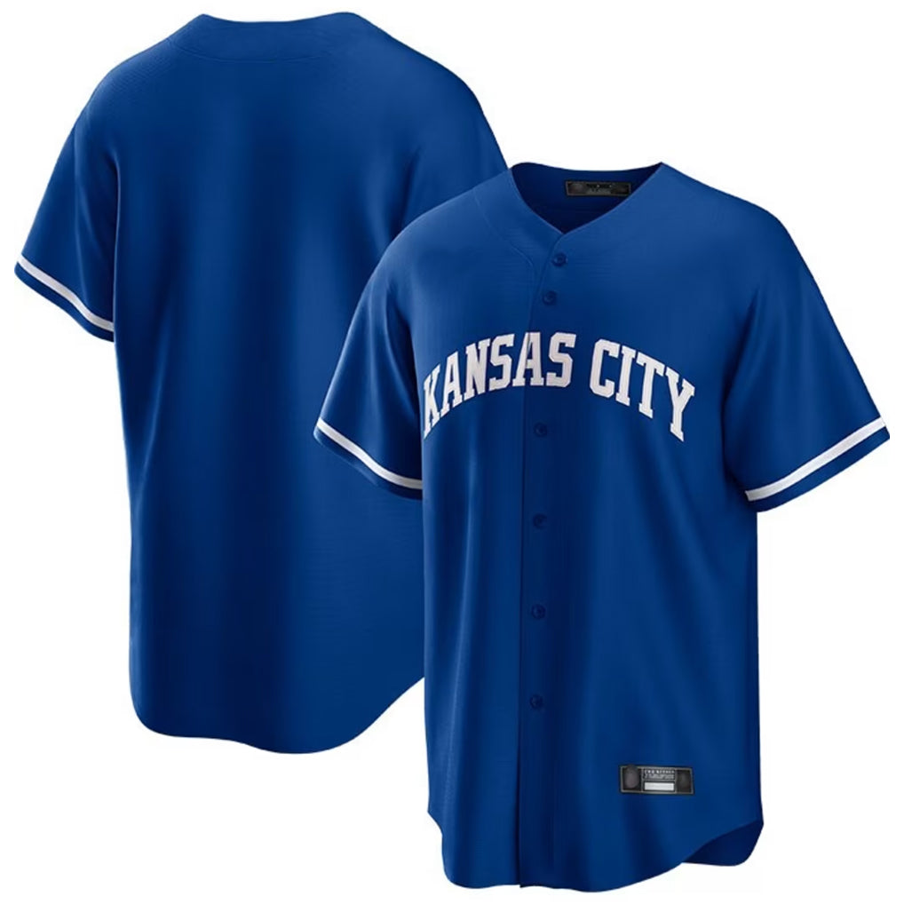 Kooe KC.Royals Royal Game Home Blank Player Stitched Jerseys