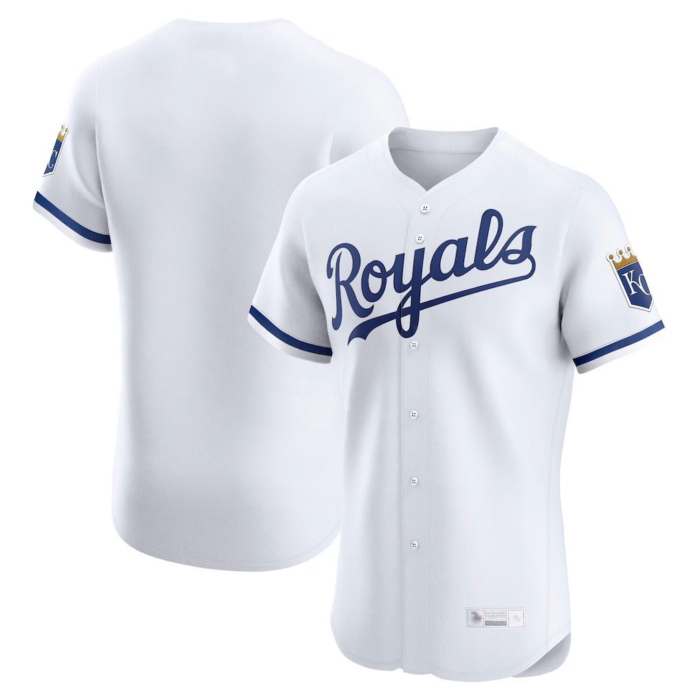 Kooe KC.Royals White Alt Limited Elite Home Blank Player Stitched Jerseys