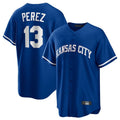 Kooe KC.Royals #13 Salvador Perez Player Royal Game Home Stitched Jerseys