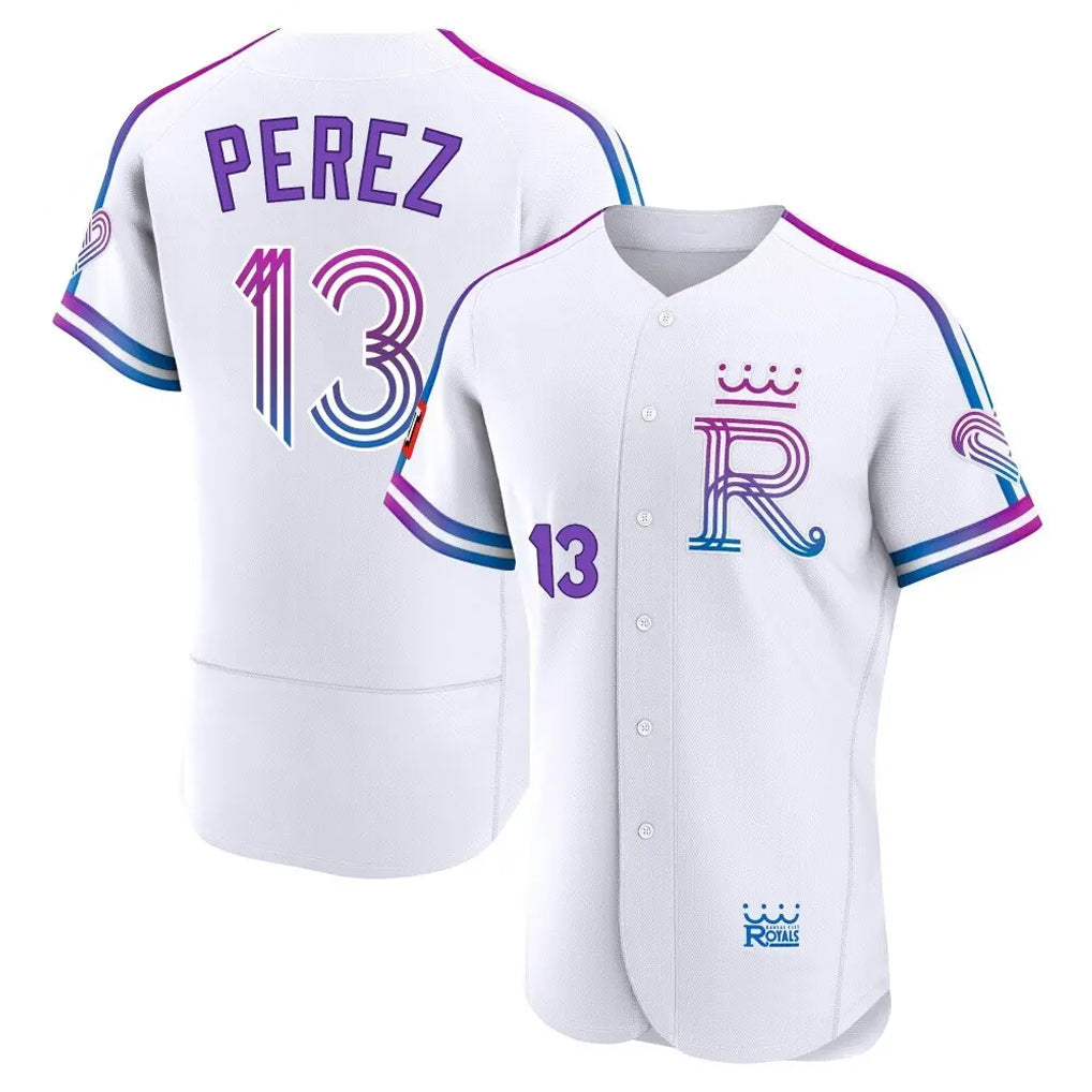 Kooe KC.Royals #13 Salvador Perez Player White 2026 City Connect Limited Elite Home Stitched Jerseys