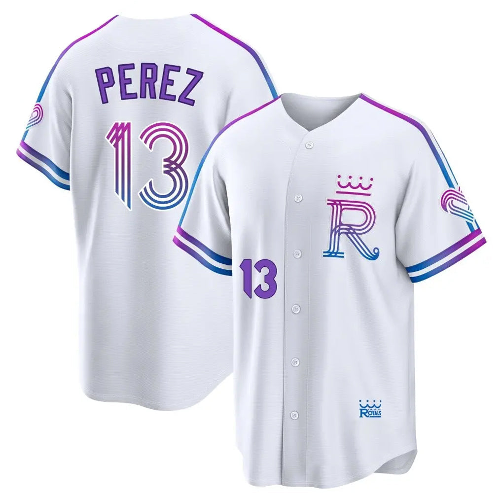 Kooe KC.Royals #13 Salvador Perez Player White 2026 City Connect Limited Home Stitched Jerseys