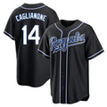 Kooe KC.Royals #14 Jac Caglianone Player Black Carbon Fashion Home Game Stitched Jerseys