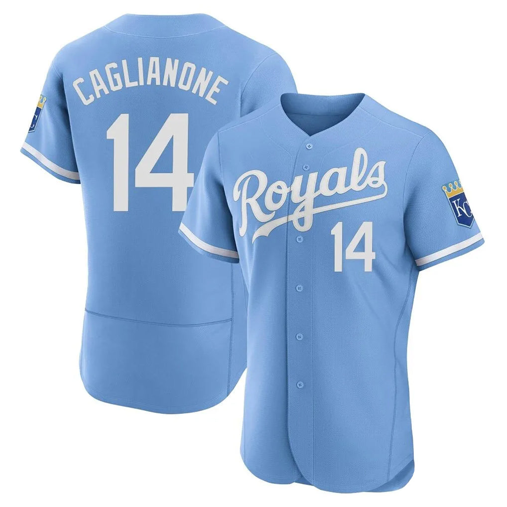 Kooe KC.Royals #14 Jac Caglianone Player Light Blue Alt Limited Elite Home Stitched Jerseys