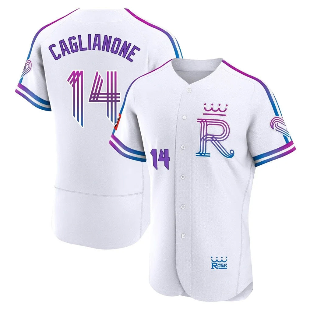 Kooe KC.Royals #14 Jac Caglianone Player White 2026 City Connect Limited Elite Home Stitched Jerseys