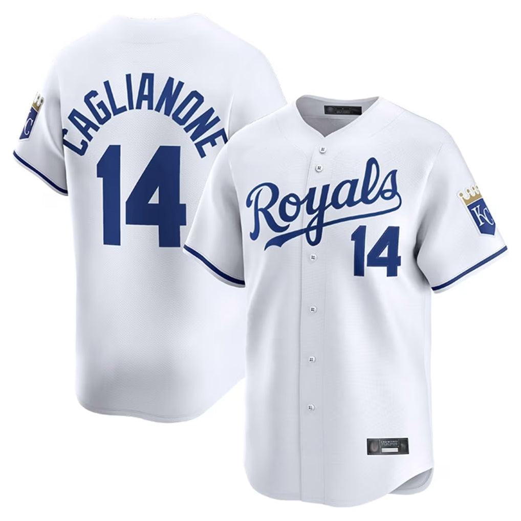 Kooe KC.Royals #14 Jac Caglianone Player White Alt Limited Home Stitched Jerseys