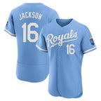Kooe KC.Royals #16 Bo Jackson Player Light Blue Alt Limited Elite Home Stitched Jerseys