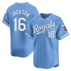 Kooe KC.Royals #16 Bo Jackson Player Light Blue Alt Limited Home Stitched Jerseys