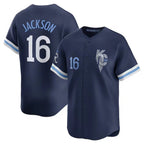 Kooe KC.Royals #16 Bo Jackson Player Navy City Connect Limited Home Stitched Jerseys
