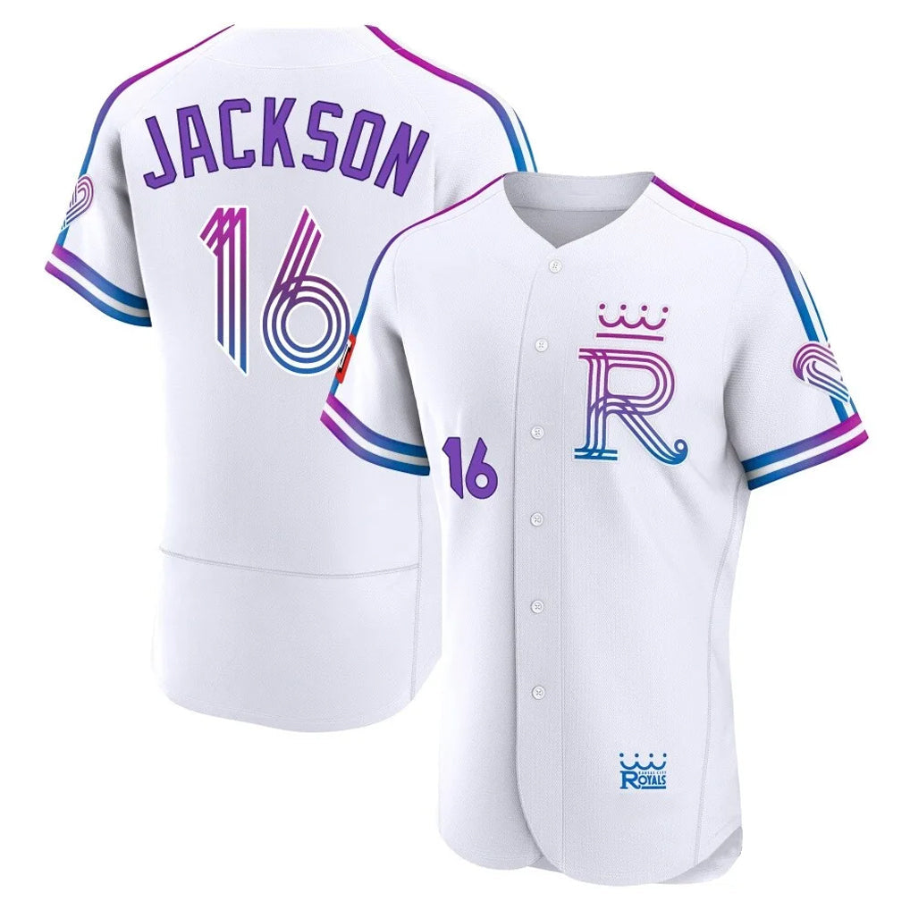 Kooe KC.Royals #16 Bo Jackson Player White 2026 City Connect Limited Elite Home Stitched Jerseys