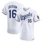 Kooe KC.Royals #16 Bo Jackson Player White Alt Limited Elite Home Stitched Jerseys