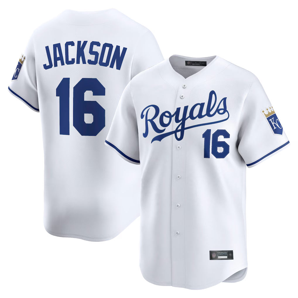 Kooe KC.Royals #16 Bo Jackson Player White Alt Limited Home Stitched Jerseys