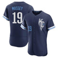 Kooe KC.Royals #19 Michael Massey Player Navy City Connect Limited Elite Home Stitched Jerseys