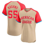 Kooe KC.Royals #55 Cole Ragans Player Cream American League All-Star Limited Elite Home Stitched Jerseys