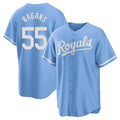 Kooe KC.Royals #55 Cole Ragans Player Light Blue Home Game Stitched Jerseys