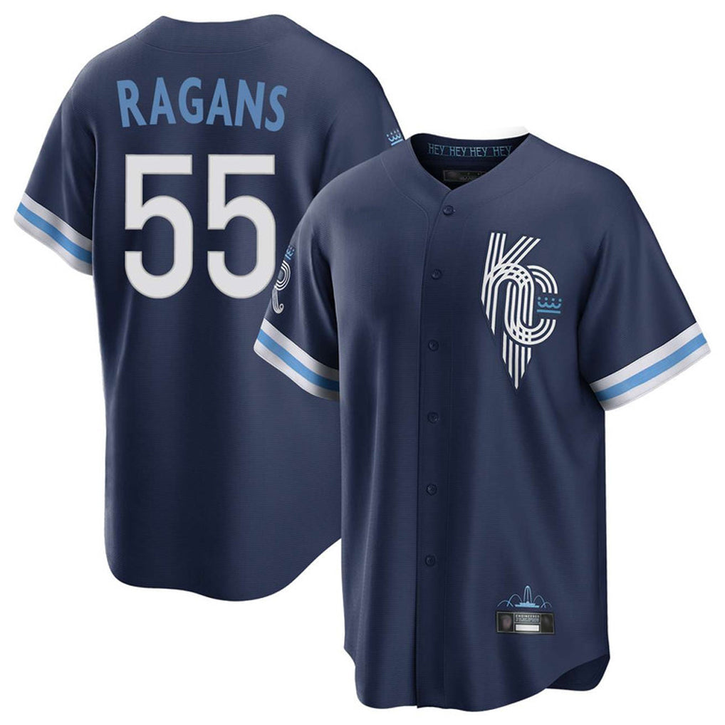 Kooe KC.Royals #55 Cole Ragans Player Navy City Connect Home Game Stitched Jerseys