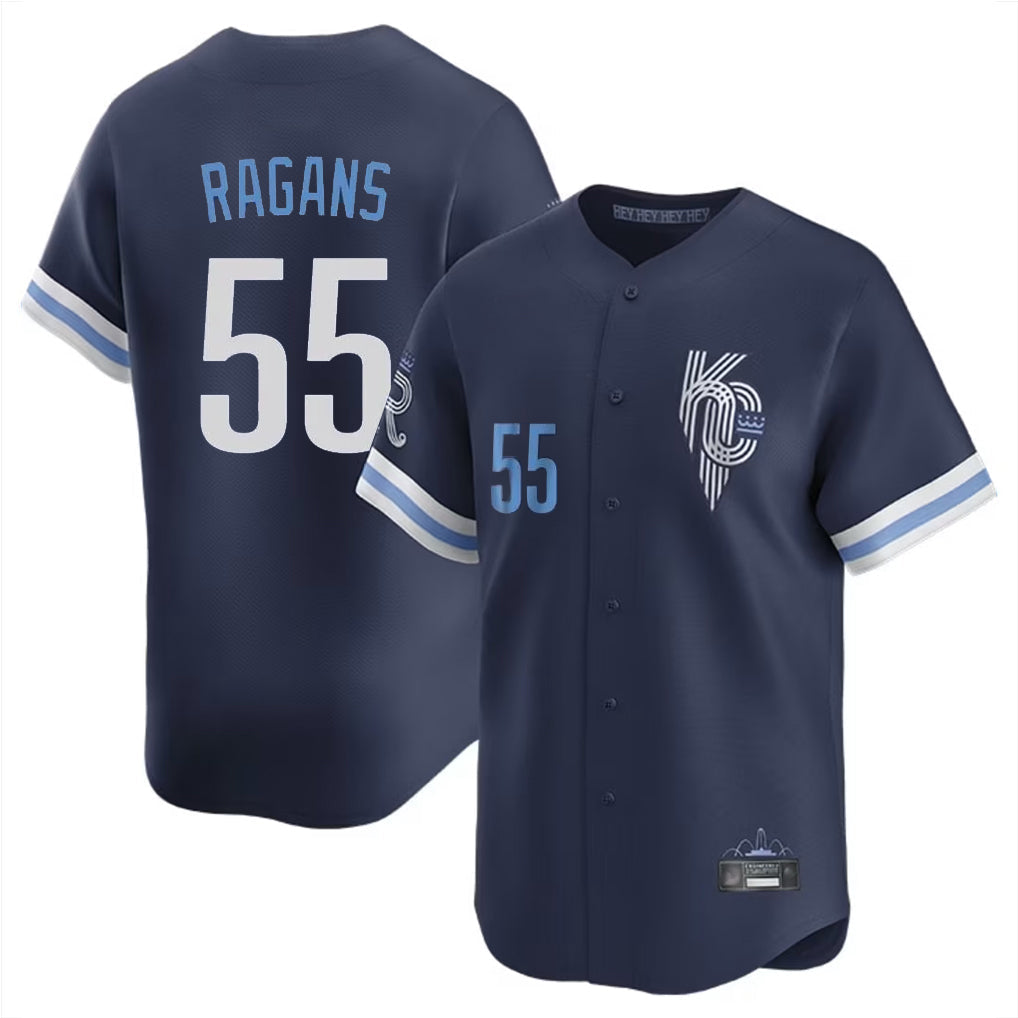 Kooe KC.Royals #55 Cole Ragans Player Navy City Connect Limited Home Stitched Jerseys