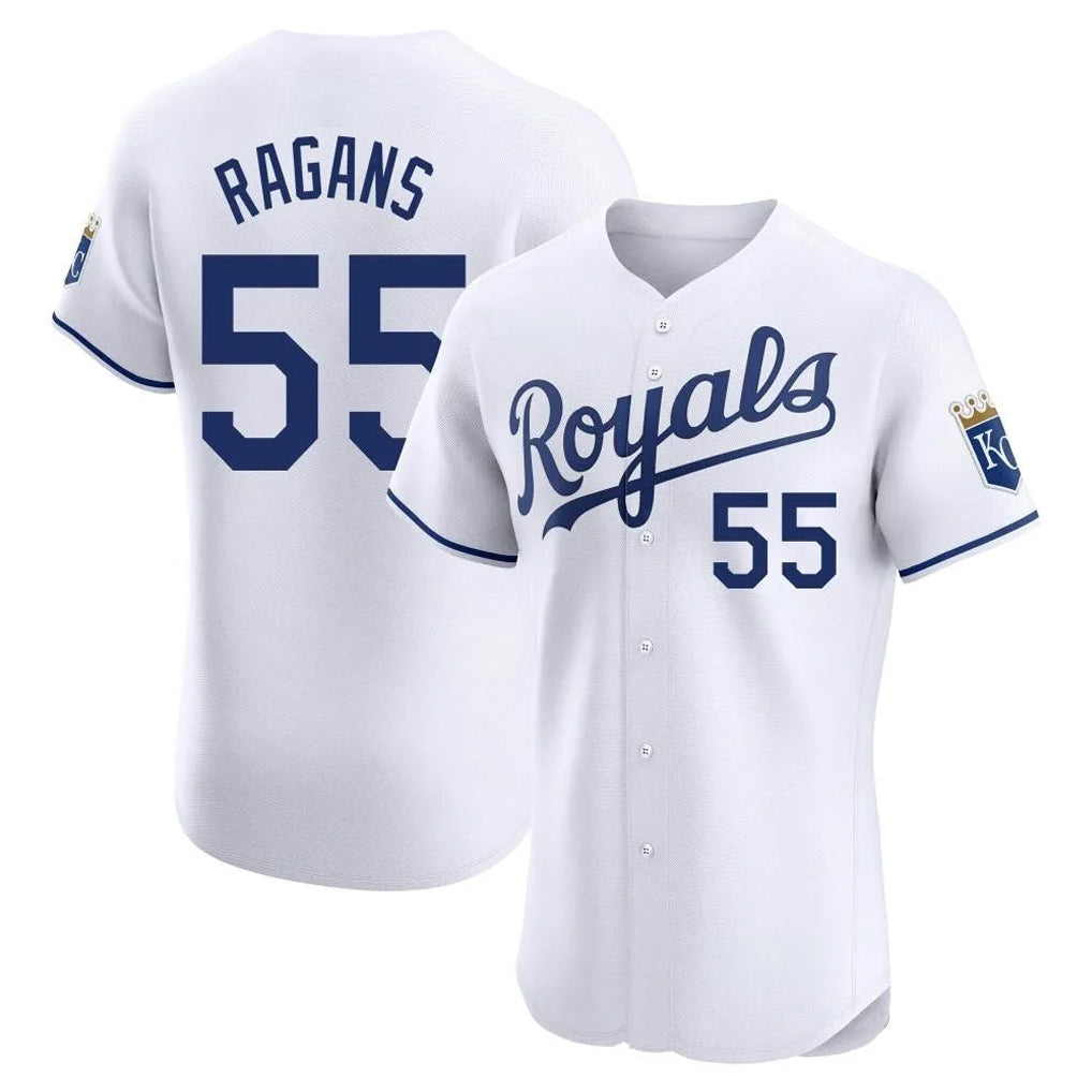Kooe KC.Royals #55 Cole Ragans Player White Alt Limited Elite Home Stitched Jerseys