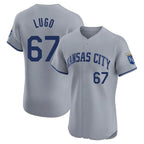 Kooe KC.Royals #67 Seth Lugo Player Gray Limited Elite Home Stitched Jerseys