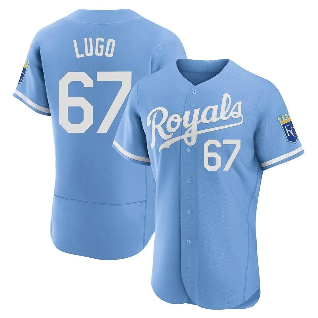Kooe KC.Royals #67 Seth Lugo Player Light Blue Alt Limited Elite Home Stitched Jerseys
