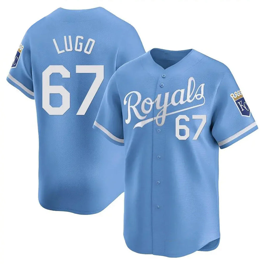Kooe KC.Royals #67 Seth Lugo Player Light Blue Alt Limited Home Stitched Jerseys