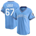 Kooe KC.Royals #67 Seth Lugo Player Light Blue Limited Throwback Cooperstown Collection T-shirt Stitched Jerseys