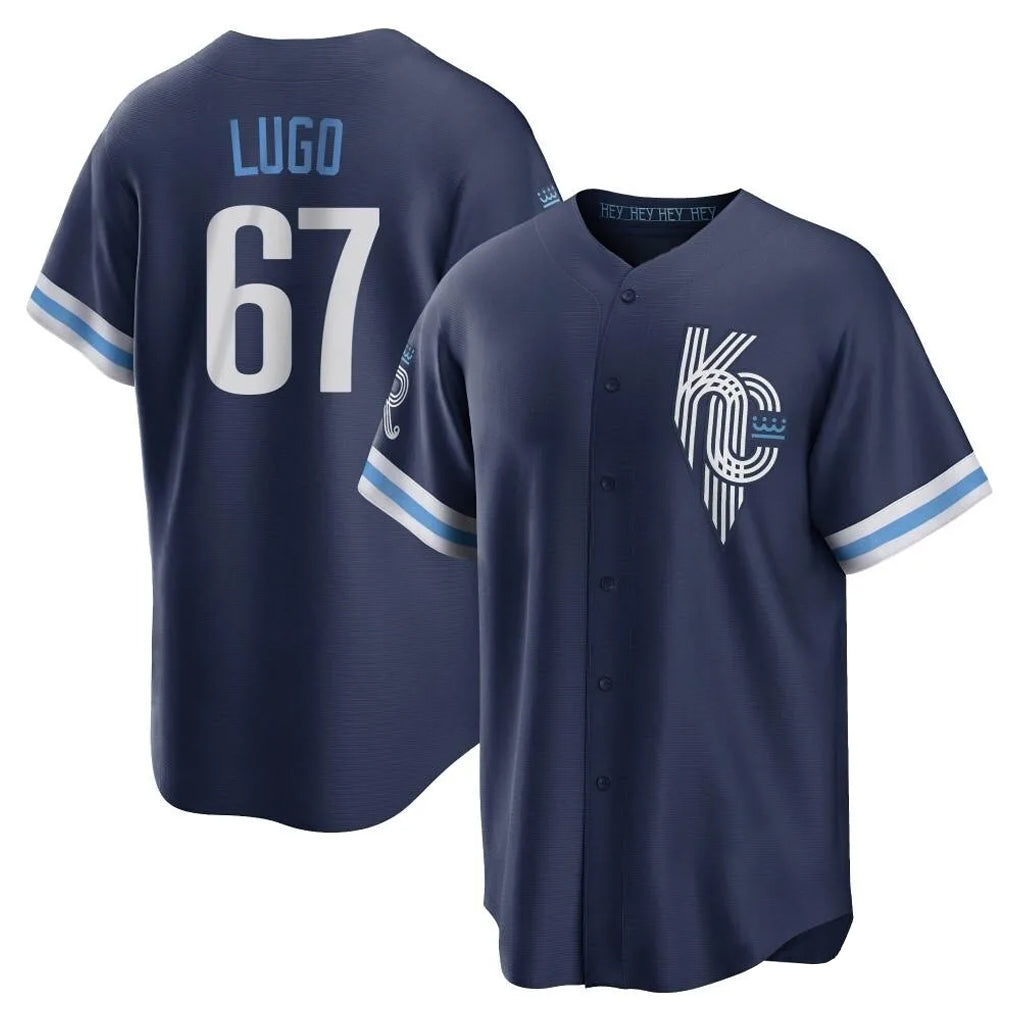 Kooe KC.Royals #67 Seth Lugo Player Navy City Connect Home Game Stitched Jerseys
