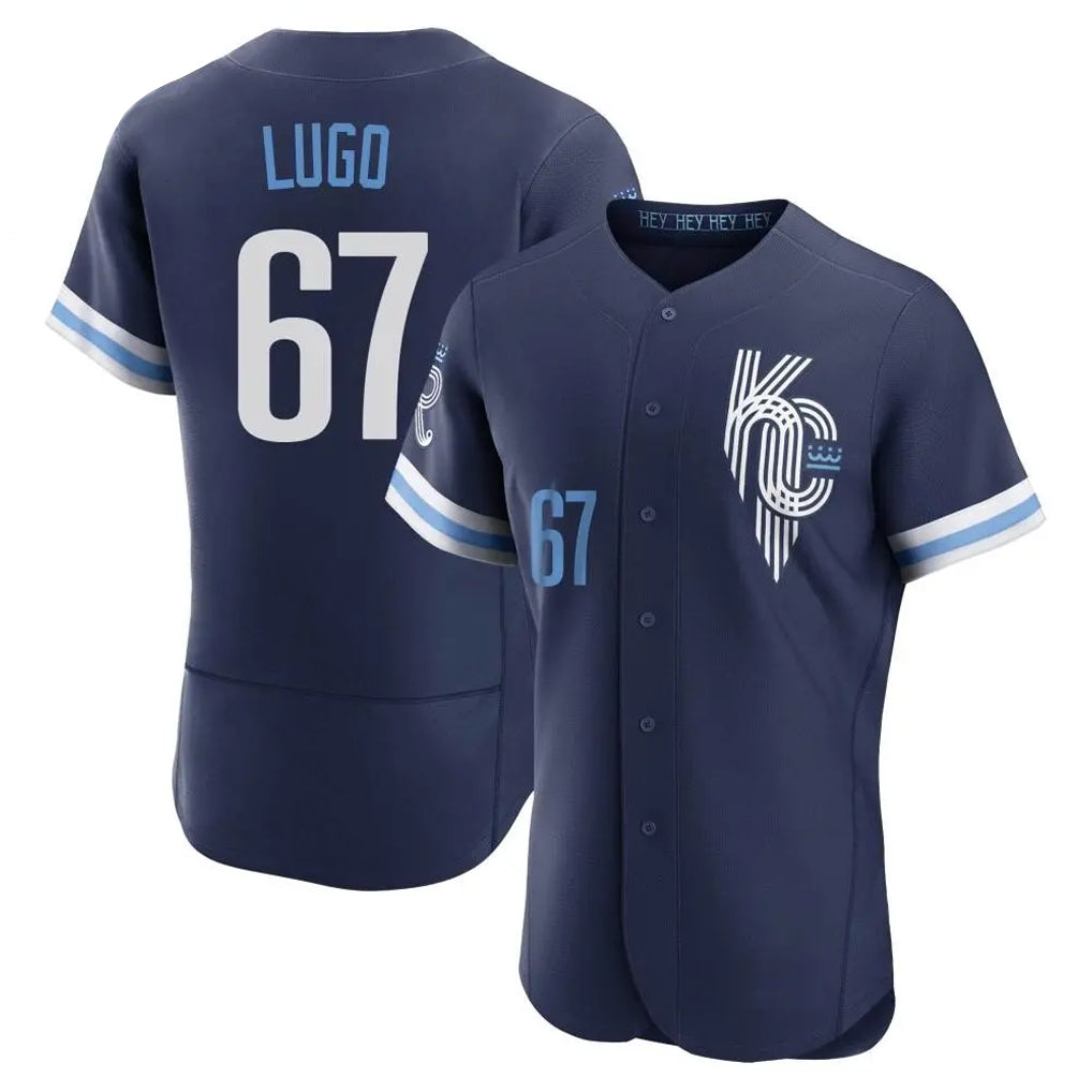 Kooe KC.Royals #67 Seth Lugo Player Navy City Connect Limited Elite Home Stitched Jerseys