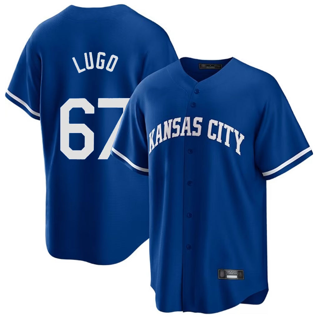 Kooe KC.Royals #67 Seth Lugo Player Royal Game Home Stitched Jerseys