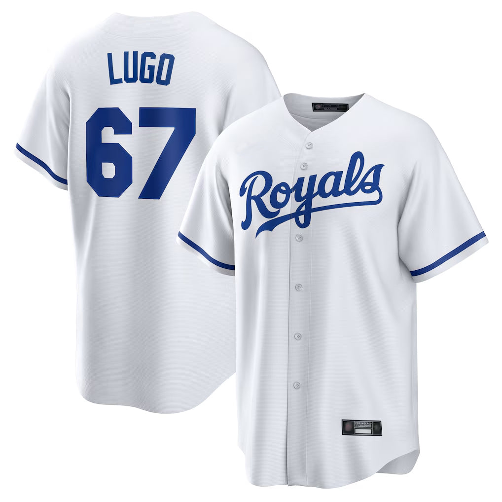 Kooe KC.Royals #67 Seth Lugo Player White Home Game Stitched Jerseys