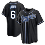 Kooe KC.Royals #6 Jonathan India Player Black Carbon Fashion Home Game Stitched Jerseys