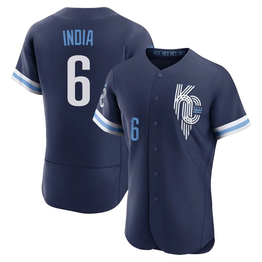 Kooe KC.Royals #6 Jonathan India Player Navy City Connect Limited Elite Home Stitched Jerseys