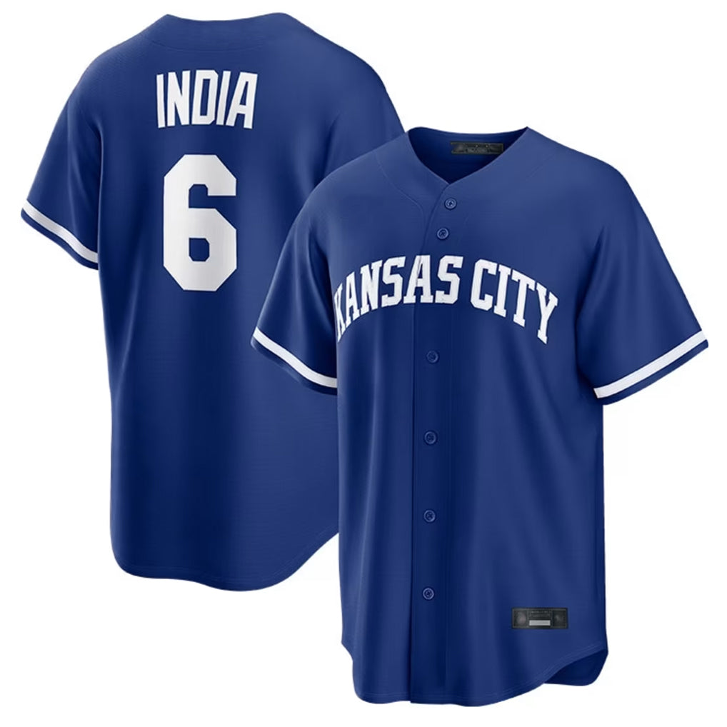 Kooe KC.Royals #6 Jonathan India Player Royal Game Home Stitched Jerseys