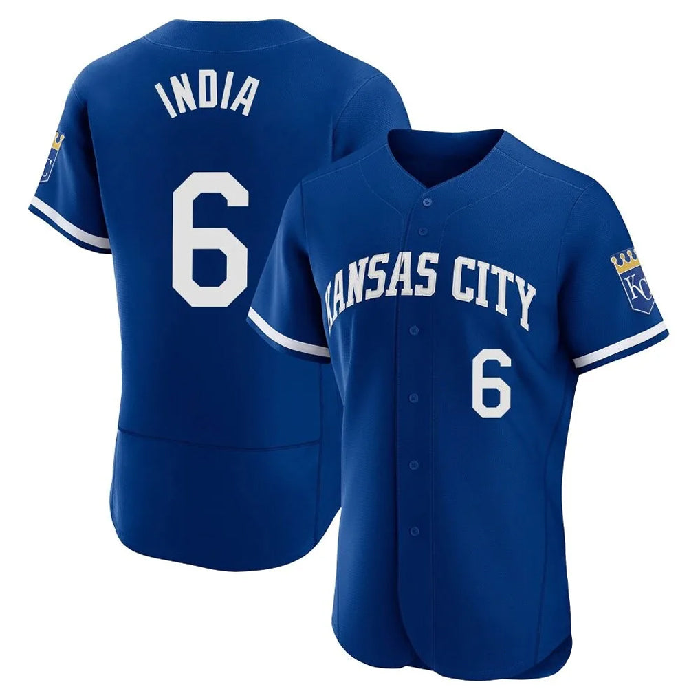 Kooe KC.Royals #6 Jonathan India Player Royal Limited Elite Home Stitched Jerseys