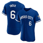 Kooe KC.Royals #6 Jonathan India Player Royal Limited Elite Home Stitched Jerseys