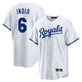 Kooe KC.Royals #6 Jonathan India Player White Home Game Stitched Jerseys