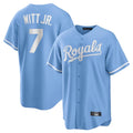 Kooe KC.Royals #7 Bobby Witt Jr. Player Light Blue Home Game Stitched Jerseys