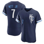 Kooe KC.Royals #7 Bobby Witt Jr. Player Navy City Connect Limited Elite Home Stitched Jerseys
