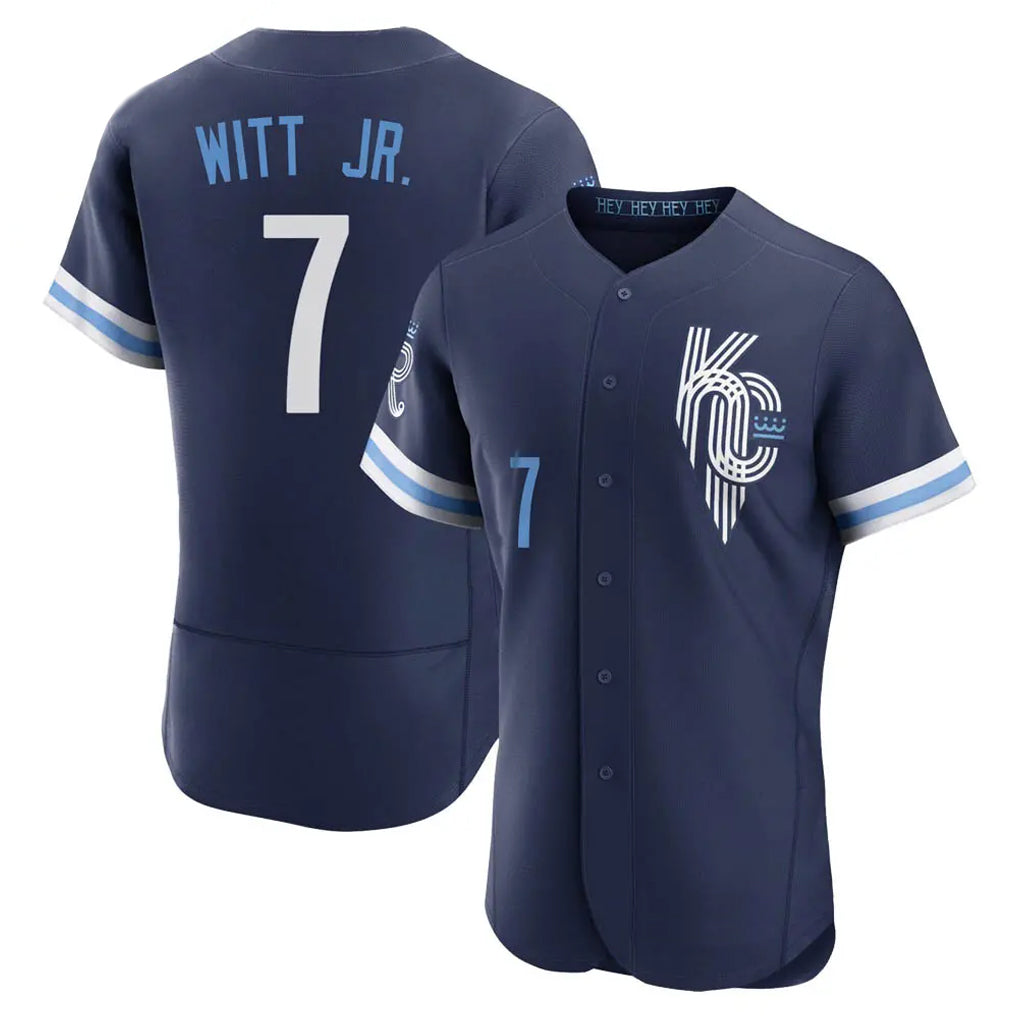 Kooe KC.Royals #7 Bobby Witt Jr. Player Navy City Connect Limited Elite Home Stitched Jerseys