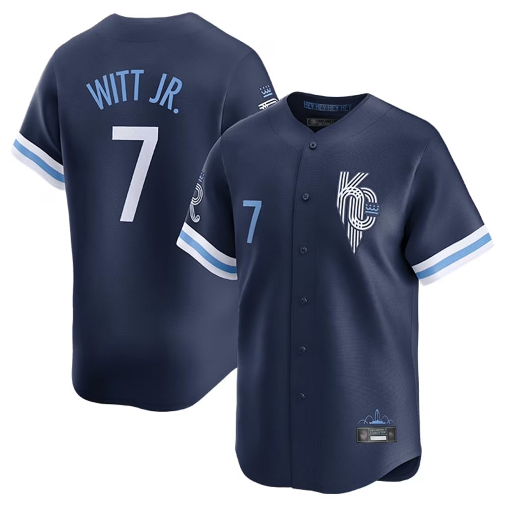Kooe KC.Royals #7 Bobby Witt Jr. Player Navy City Connect Limited Home Stitched Jerseys