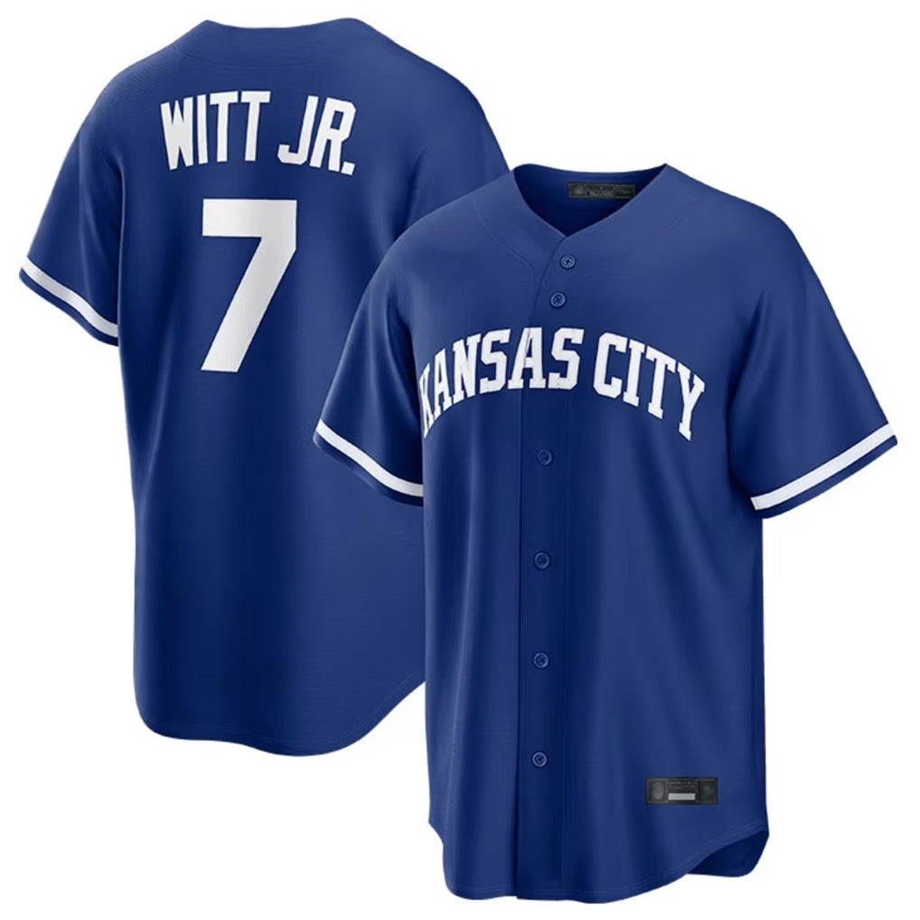 Kooe KC.Royals #7 Bobby Witt Jr. Player Royal Game Home Stitched Jerseys